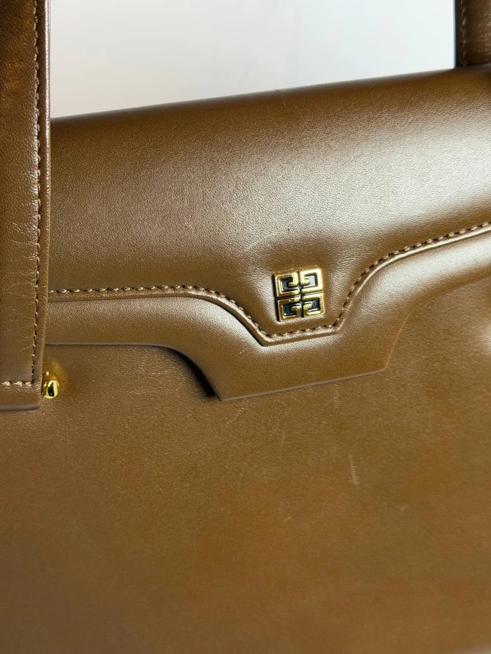 Givenchy Vintage Brown Leather HandBag Satchel